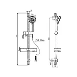 Душевой гарнитур PAINI Monza 50CR124/P20 фото 8