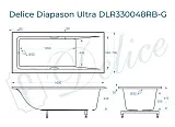 Ванна из искусственного камня Delice Diapason Ultra DLR330048RB-G фото 1
