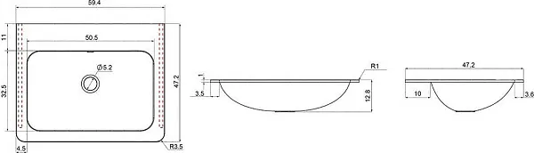 Мебельная раковина Vincea Vcb 60 VCB-2VP600W фото 17