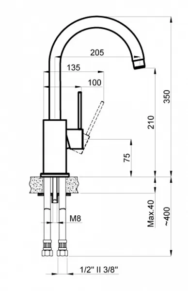 Смеситель Azario Tasco AZ-151644307 для кухонной мойки фото 2