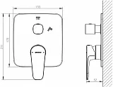 Смеситель Bravat Source Black PB8173218BW-2-ENG для душа фото 2