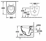 Унитаз Esbano Azalea ESUPAZALB подвесной безободковый с микролифтом фото 3