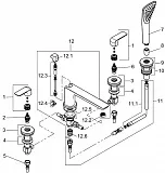 Смеситель Kludi Ameo 414240575 на борт ванны фото 4