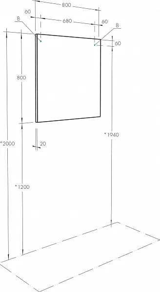 Зеркало Акватон Рико 80x80 см 1A216502RI010 фото 3