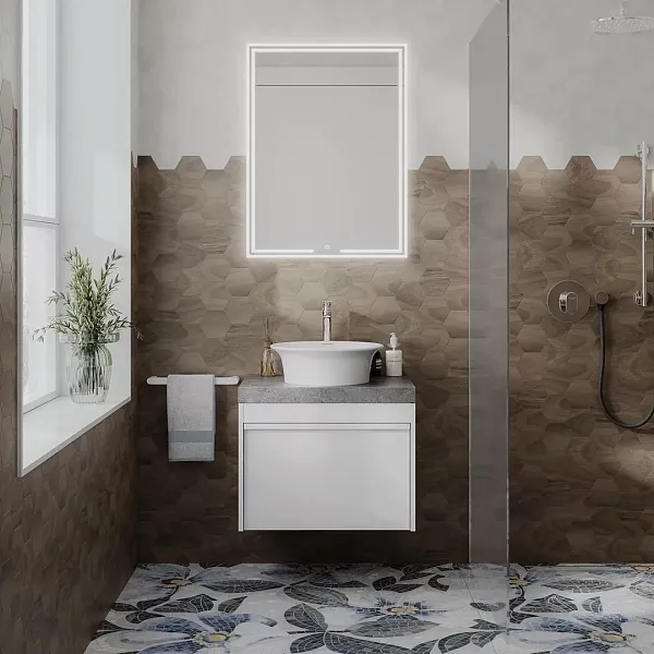 Зеркало Kerama Marazzi Mio 60x80 MIO.mi.60\WHT с подсветкой фото 2