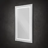 Зеркало BelBagno Kraft 50x90 SPC-KRAFT-500-900-SENS-NERO с подсветкой фото 4
