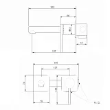 Смеситель для раковины ABBER Emotion AF8812W фото 3