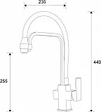 Смеситель ZorG Sanitary ZR 341-8 YF для кухонной мойки фото 2