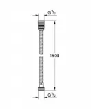 Душевой шланг Grohe Movario 28417000 фото 2