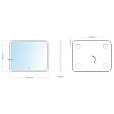 Зеркало Mixline Стив 80x100 4620001987061 с подсветкой фото 2