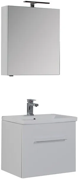 Зеркало-шкаф Aquanet Порто 50 белый фото 2