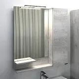 Зеркало Comforty Верона 75x80 00004137100CF правая с полочкой фото 1