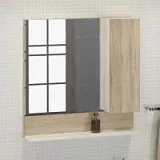 Зеркало Comforty Рига 80x80 00004139024CF правая с полочкой фото 1