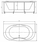 Акриловая ванна Aquatek Мелисса 180x95 MEL180-0000031 вклеенный каркас фото 6