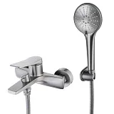 Смеситель Lemark Bronx LM3714GM для ванны с душем фото 1