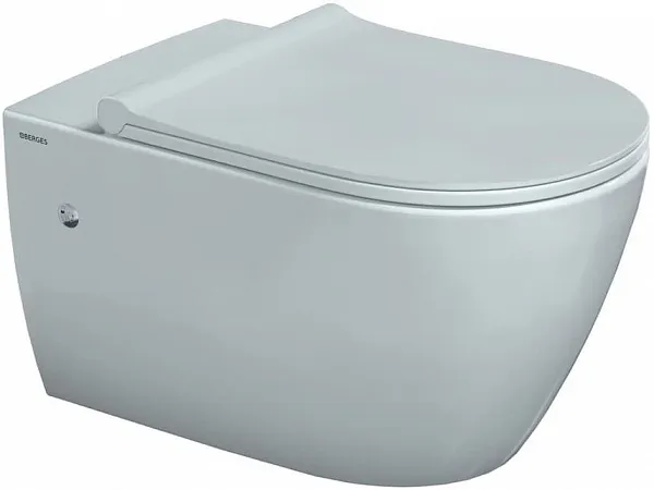 Унитаз Berges Wasserhaus Mascon Rimless 082128 подвесной безободковый с микролифтом фото 1