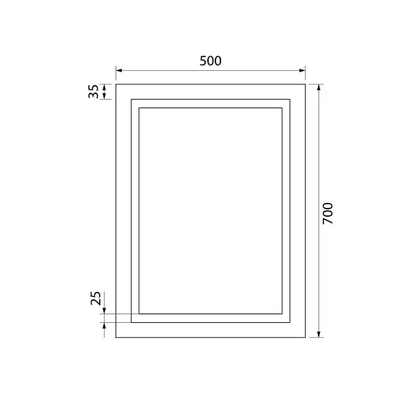 Зеркало Iddis Zodiac 70x50 4690576068809 с подсветкой фото 5