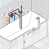 Душевой комплект PAINI Cox 78PJSET26911BATH фото 3
