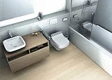 Крышка-сиденье Duravit DuraStyle Senso Wash 610200002000300 с микролифтом, петли хром, функция биде фото 2