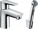 Смеситель Hansgrohe Talis E 71729000 для раковины с гигиеническим душем с донным клапаном фото 1