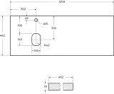 Столешница BelBagno Ek 120 EK-120-AS-BL-L фото 5