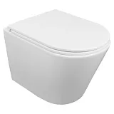 Унитаз Azario Teramo AZ-0053-UQ3 подвесной безободковый с сиденьем микролифт фото 1