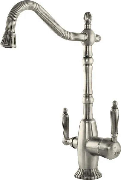 Смеситель ZorG Sanitary ZR 349 YF SATIN для кухонной мойки фото 1