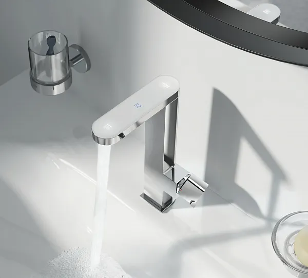 Смеситель Grohe Plus Digital 23959003 для раковины с донным клапаном фото 3