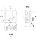 Встраиваемый смеситель Wonzon & Woghand WW-INF363A-MB фото 1