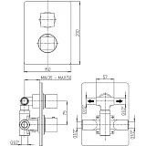 Встраиваемый смеситель PAINI Dax-DaxR 84PZ691TH фото 6