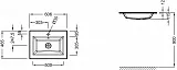 Раковина-столешница Jacob Delafon Vox 61 см EB2105-DD2 фото 2