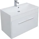 Тумба с раковиной Aquanet Августа 90 белая фото 1