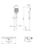 Смеситель для душа Wonzon & Woghand WW-B2551-A-BG фото 1