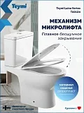 Унитаз-компакт Teymi Lalina Vortex W00749 напольный безободковый с микролифтом фото 5