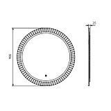 Зеркало Comforty Мадрид 90x90 00-00014159CF с подсветкой фото 2