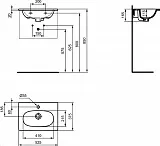 Раковина Ideal Standard Tesi Vanity 53 см T351101 фото 3
