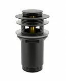 Донный клапан для раковины Wellsee Drainage System 182130000 черный фото 1
