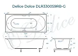 Ванна из искусственного камня Delice Dolce DLR330059RB-G фото 1