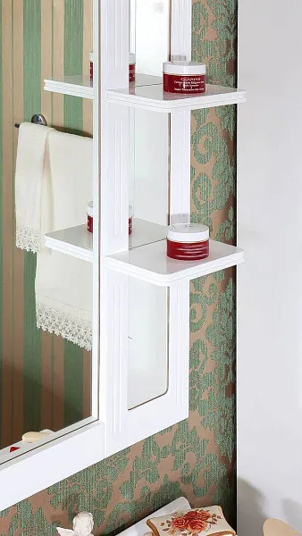 Зеркало Бриклаер Анна 120x99 4627125411359 с полочкой и подсветкой фото 2