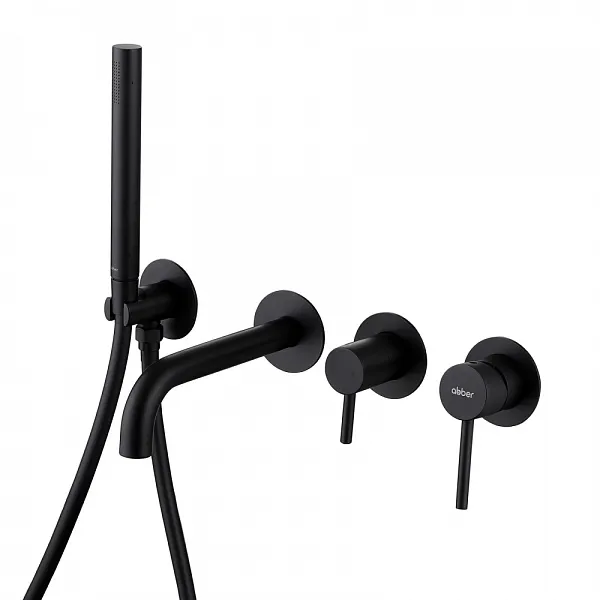 Смеситель для ванны с душем ABBER Wasser Kreis AF8130B фото 1