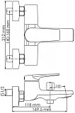 Смеситель WasserKRAFT Wiese 8401 для ванны с душем фото 8