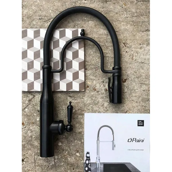 Смеситель для кухонной мойки PAINI Botticelli 64PZ557BKM фото 3