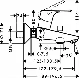 Комплект смесителей Hansgrohe Focus 3194000/31607000 2 в 1 фото 14