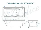 Ванна из искусственного камня Delice Respect DLR330045-G фото 2