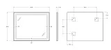 Зеркало BelBagno Kraft 100x80 SPC-KRAFT-1000-800-SENS-NERO с подсветкой фото 9