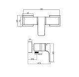 Смеситель Villeroy & Boch Architectura Square TVS125001000K5 для душа фото 2