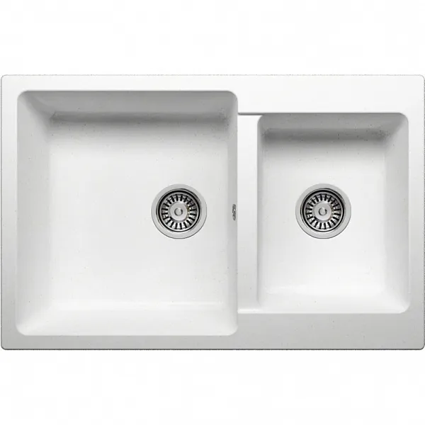 Кухонная мойка Polygran F-15 №26 77 Белая фото 1