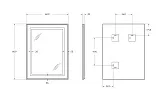 Зеркало BelBagno Kraft 60x80 SPC-KRAFT-600-800-SENS-NERO с подсветкой фото 9