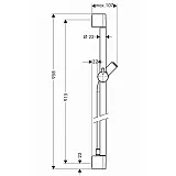 Душевая штанга Hansgrohe Unica 27610000 фото 2