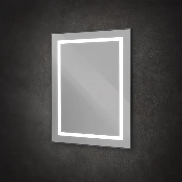 Зеркало BelBagno Kraft 70x80 SPC-KRAFT-700-800-SENS-NERO с подсветкой фото 4